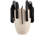 Sienna Ceramic Vase | Black Cream 33cm