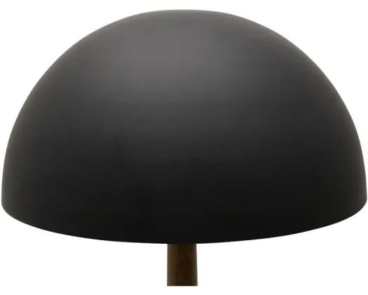 Robert Mark Oiled Walnut Black Iron Wood Lamp | 155cm