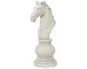 Fibre Clay Knight Chess Piece | Natural White