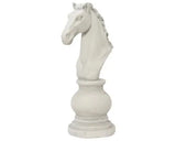 Fibre Clay Knight Chess Piece | Natural White