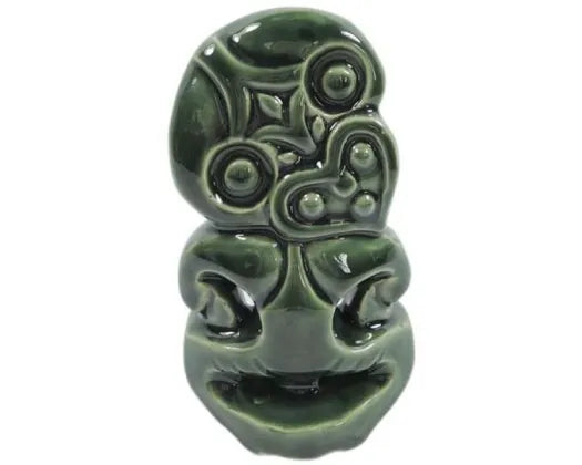 Ceramic Tiki Green| 12.5cm