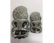 Ceramic Hanging Wall Tiki Chrome | 20cm