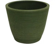 Enviro Ribbed Planter | Tapered Olive 8.2cm