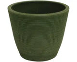 Enviro Ribbed Planter | Tapered Olive 8.2cm