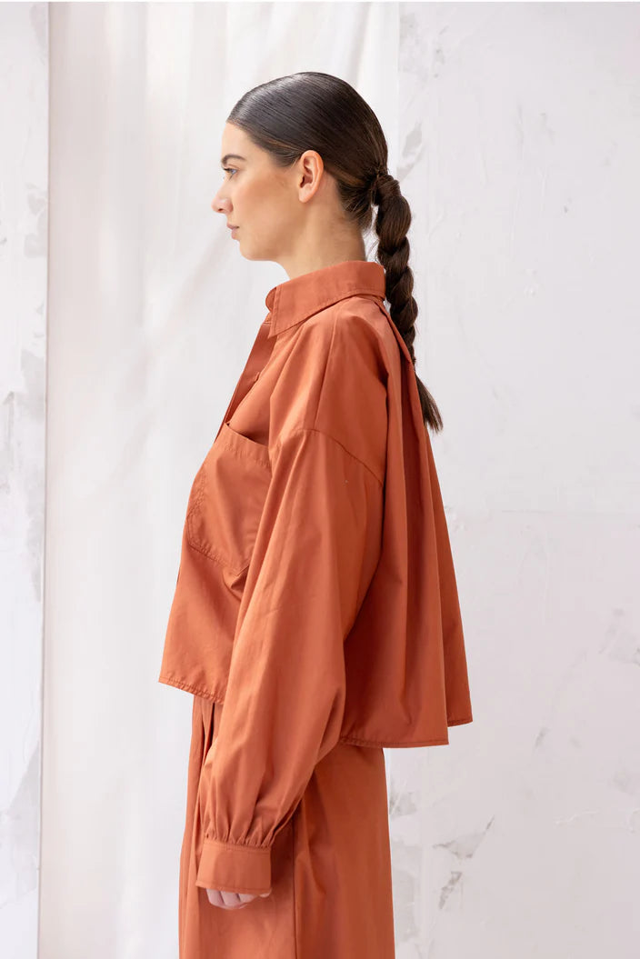 Re-Create Boxy Shirt | Burnt Sienna