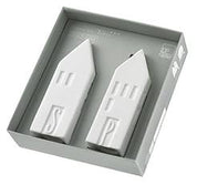 Radar House Salt & Pepper Shakers | White