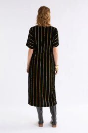 Elk Lumii Velvet Dress | Black Gold