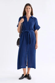 Elk Edeka Shirt Dress | Vibrant Blue