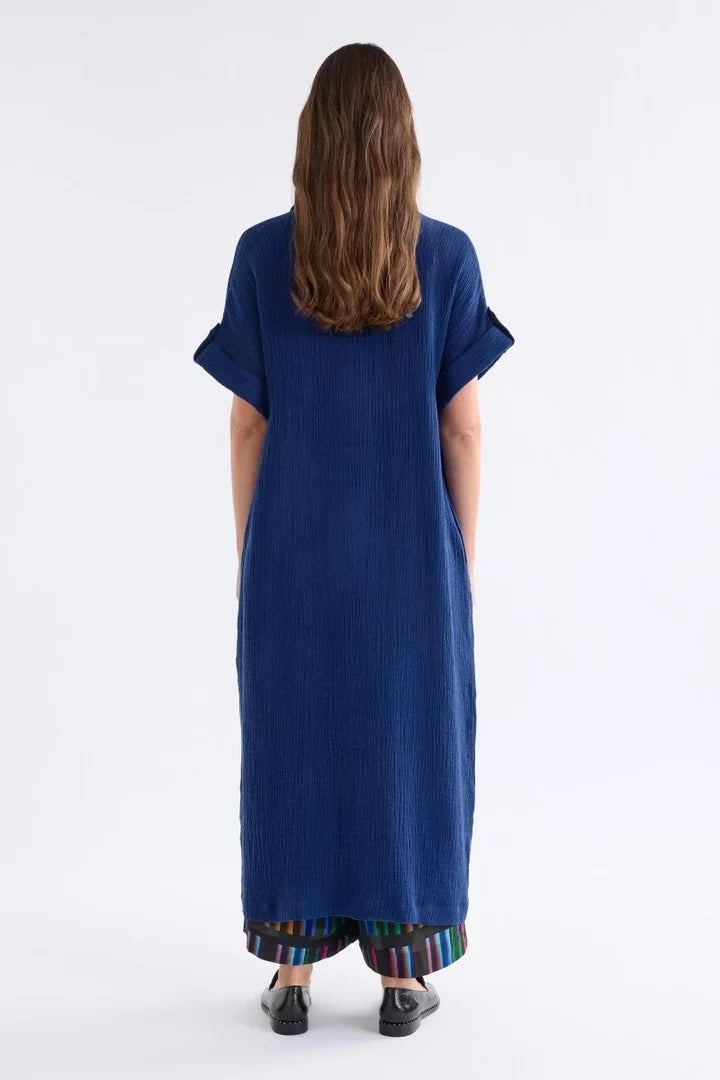 Elk Edeka Shirt Dress | Vibrant Blue