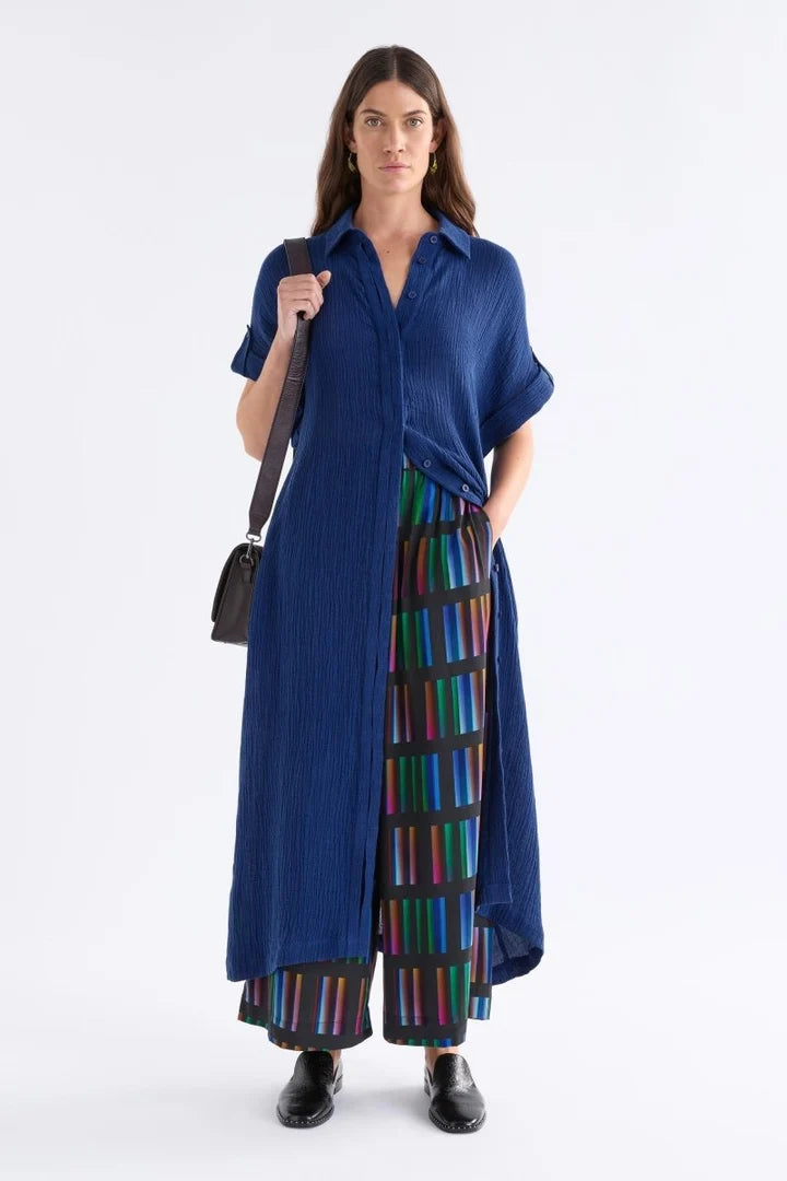Elk Edeka Shirt Dress | Vibrant Blue