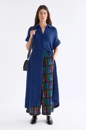 Elk Edeka Shirt Dress | Vibrant Blue