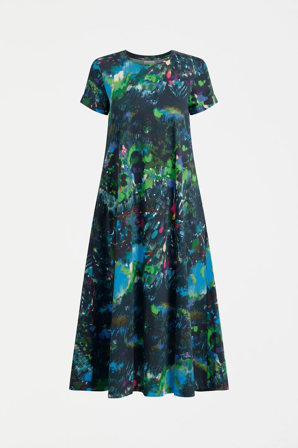 Elk Haki Dress | Landskap Print
