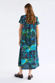 Elk Haki Dress | Landskap Print