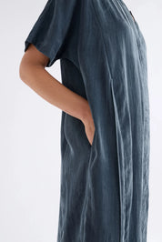 Elk Delme Shirt Dress | Steel Blue