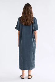 Elk Delme Shirt Dress | Steel Blue