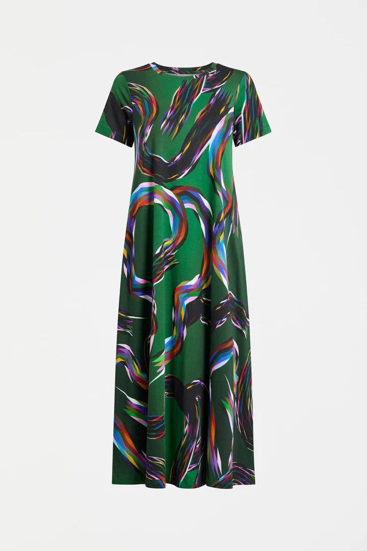 Elk Sigel T Shirt Dress | Facet Print