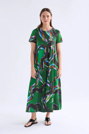 Elk Sigel T Shirt Dress | Facet Print