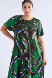 Elk Sigel T Shirt Dress | Facet Print