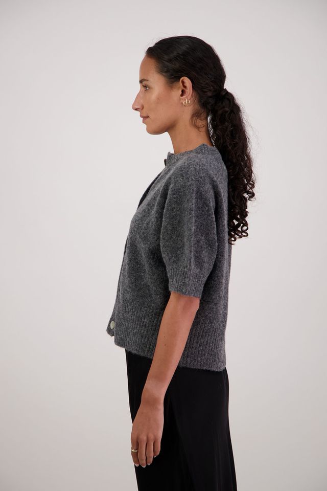 Briarwood Fancy Cardigan | Charcoal