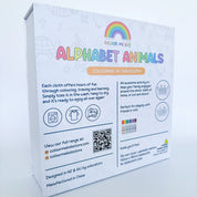 Colour Me Kids Washable Reusable Colouring Tablecloth | Alphabet Animals