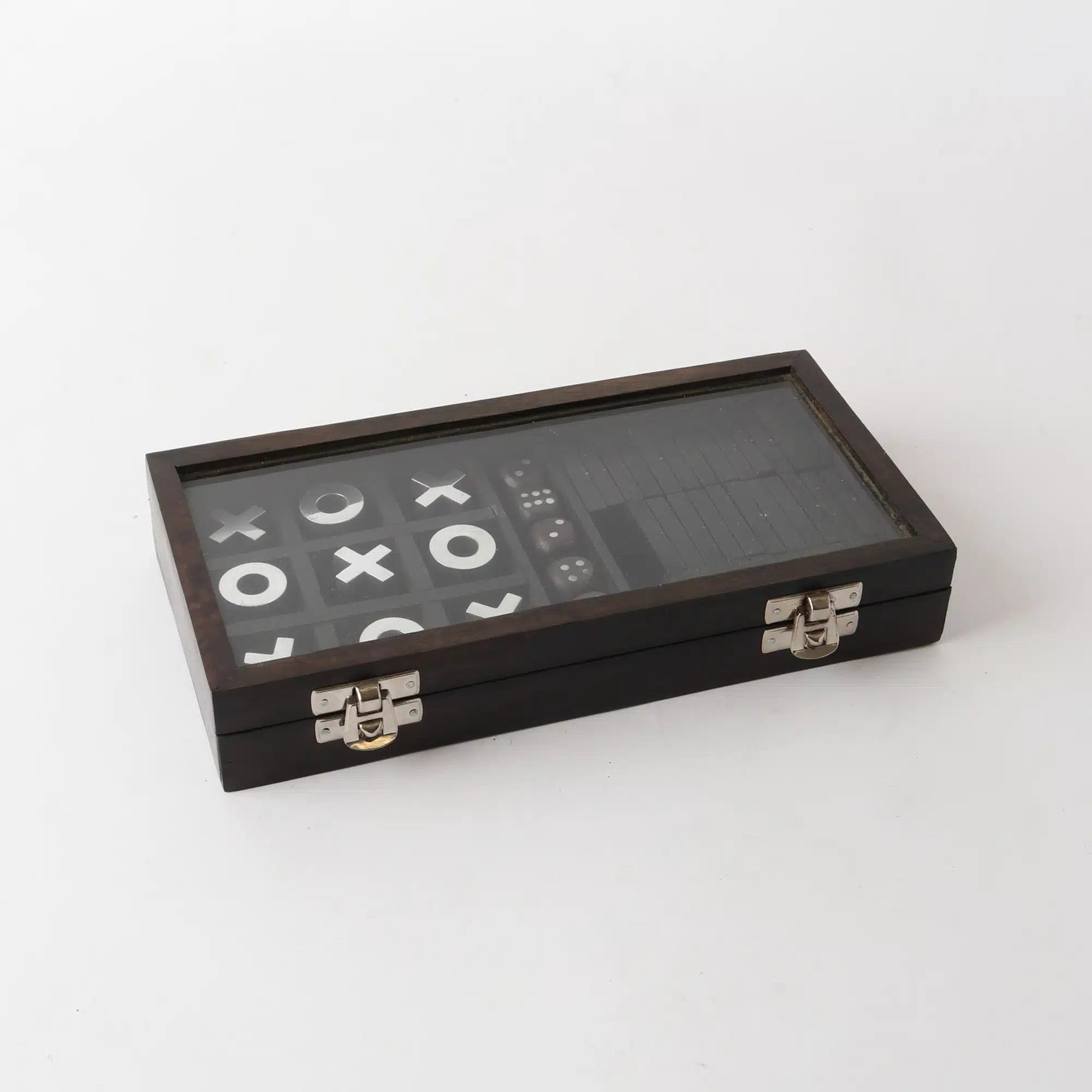 Le Forge Domino Dice Tic Tac Toe | Black