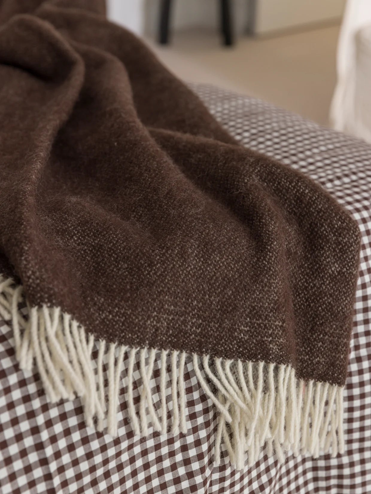 Citta Wool Throw | Cocoa