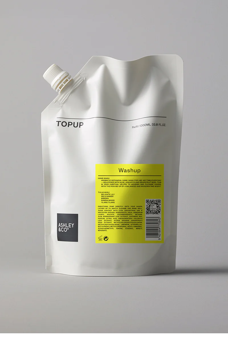 Ashley & Co Topup  Washup  | Tui & Kahili 1000ml
