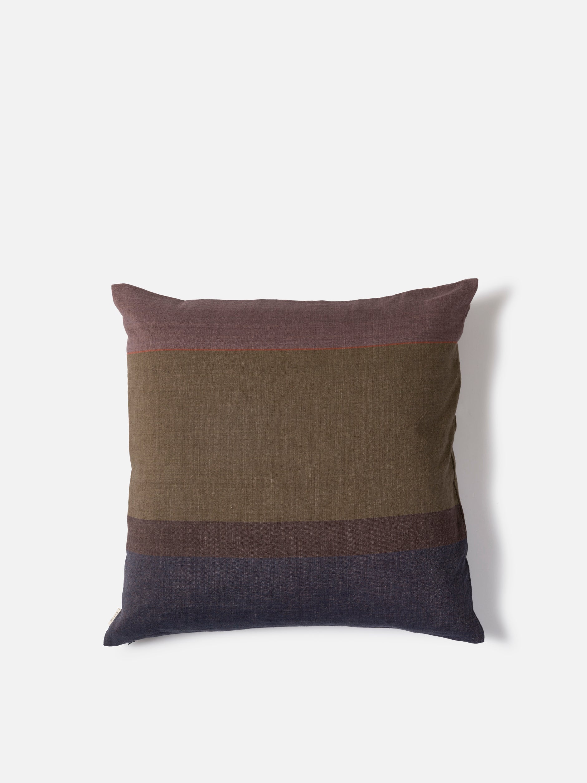 Citta Obi Euro Cushion Cover | Ivy Blue Black