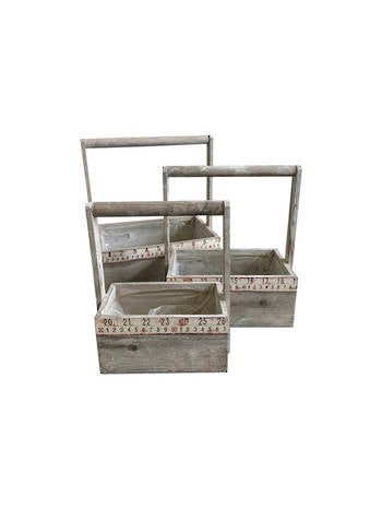 Le Monde Set Of 3 Garden Baskets