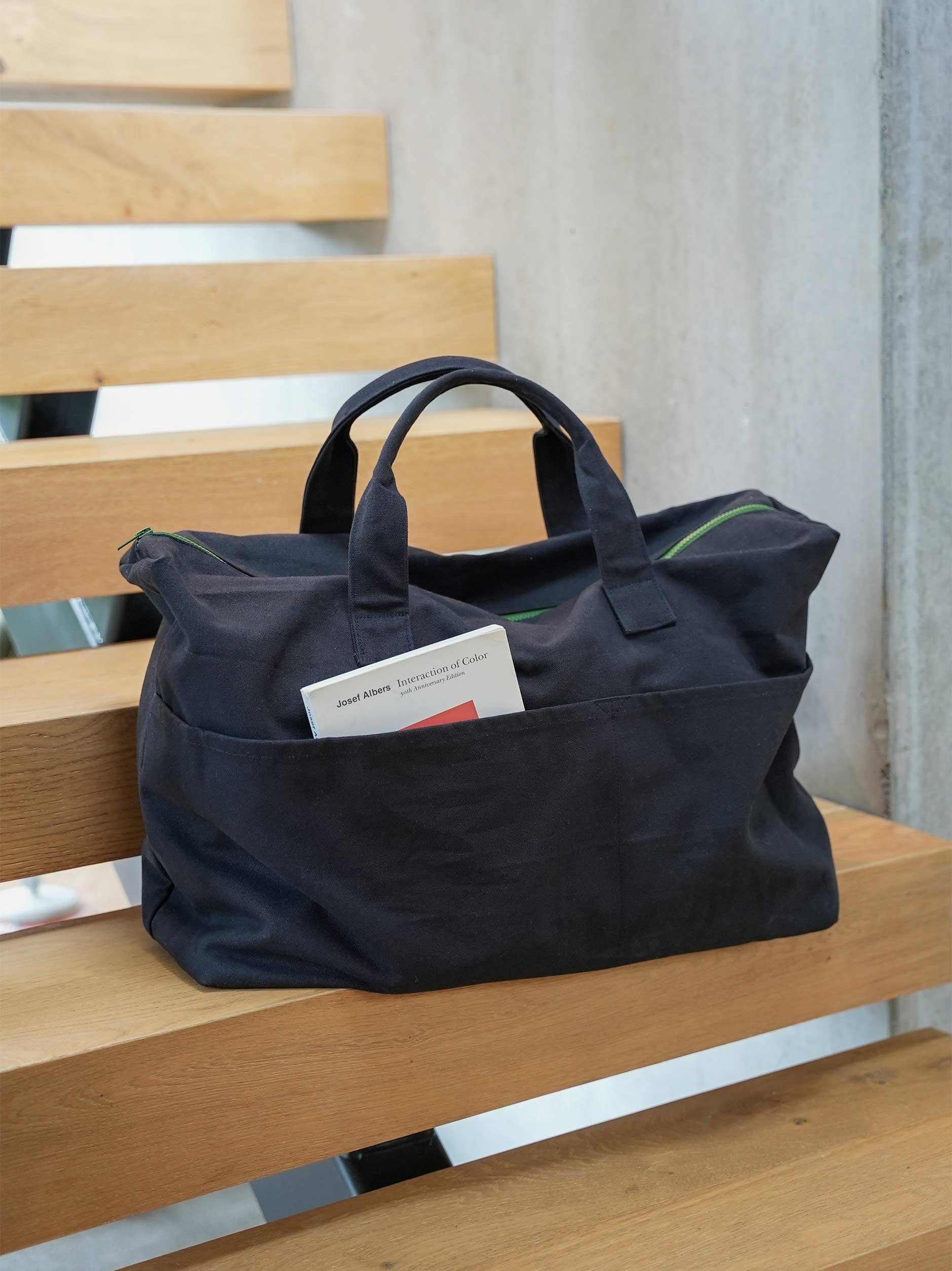 Citta Marlo Contrast Overnight Bag | Black