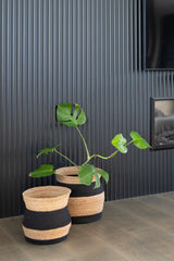 Bangla Baskets | Natural With Black Medium