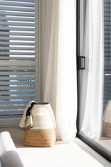 Maren Basket | Natural With White