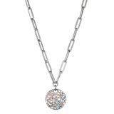 Dyrberg Kern Amara Necklace | Crystal Shiny Silver