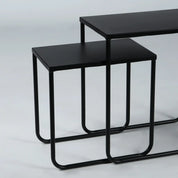 Dallas Rectangle Side Table Nest | Black