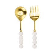 Orb Salad Server Set | White