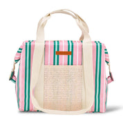 Picnic Cooler Box Bag | Pink & Green Stripe
