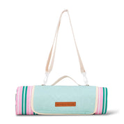 Picnic Mat | Pink & Green Stripe