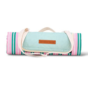 Picnic Mat | Pink & Green Stripe