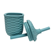 Silicone Rattan Dinner Set Of 3 | Aqua