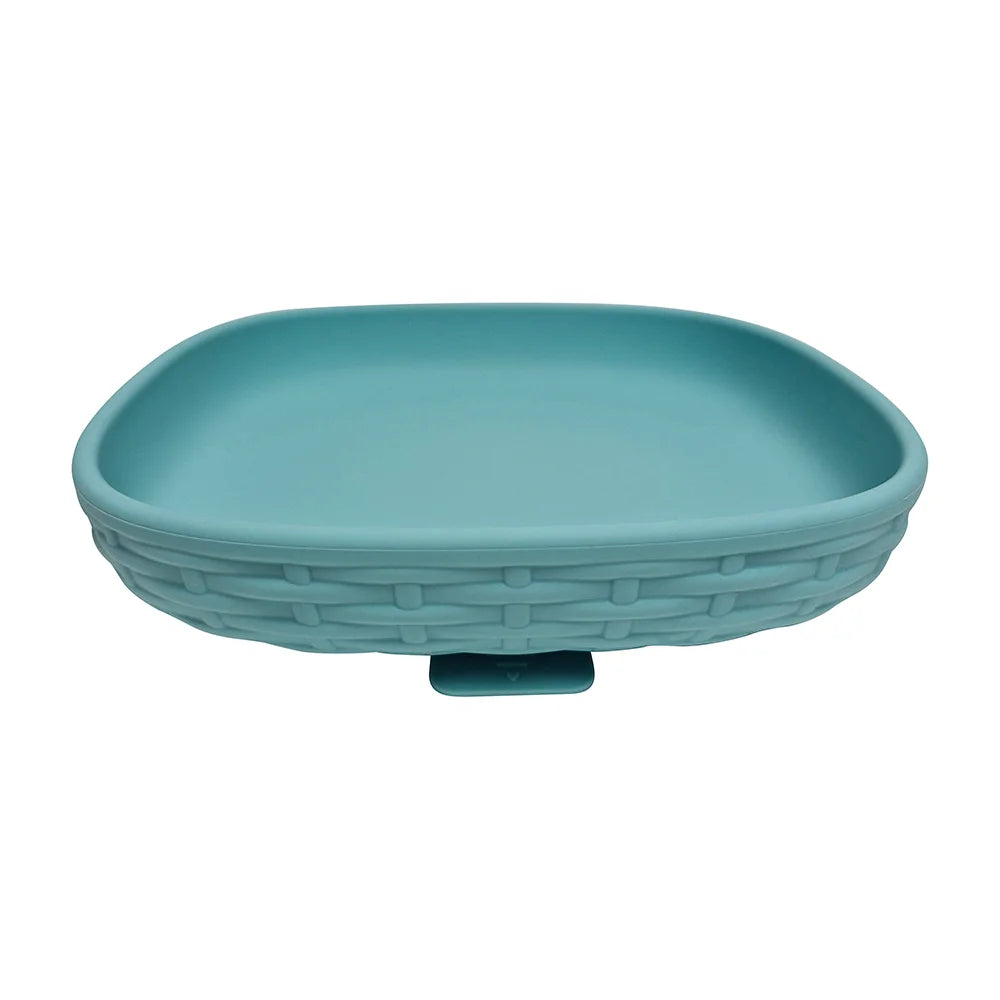 Silicone Rattan Dinner Set Of 3 | Aqua