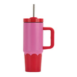 Super Sip Stainless Steel Wave Drink Cup | Pink Red