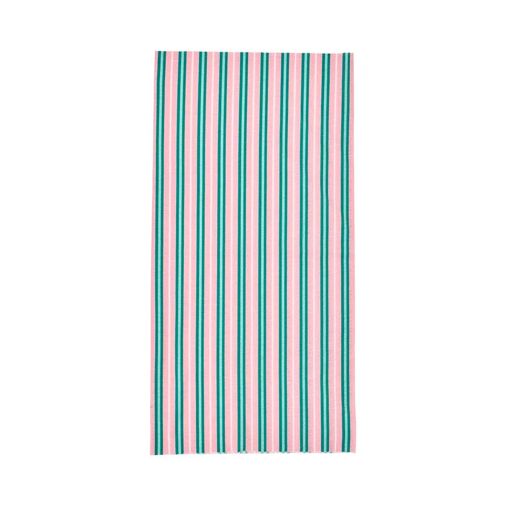 Happywrap Head Scarf | Pink & Green Stripe