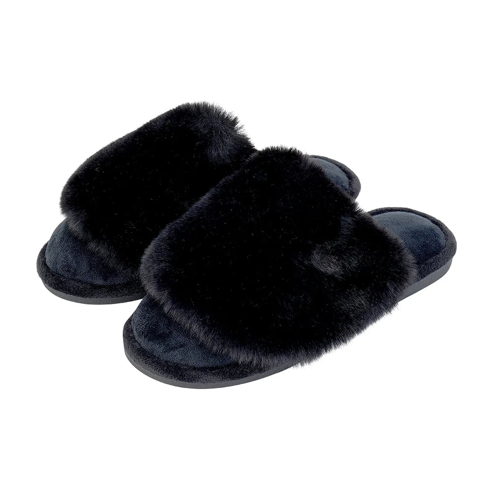 Cosy Luxe Slippers | Black