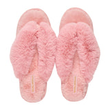 Cosy Luxe Slipper Thongs Pink Lemonade