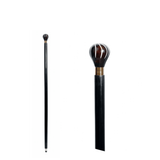 Le Monde Trek Wooden Walking Stick | Black Brown Gold