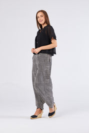 Au Hasard D'un Voyage Pant | Black Beige