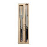 Laguiole Carving Set | Black & Stainless