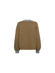 Mos Mosh Beth Ottili V-Neck Knit | Grey