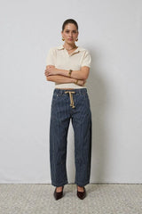 Dricoper Active Barrel Jeans | Indigo Stripe
