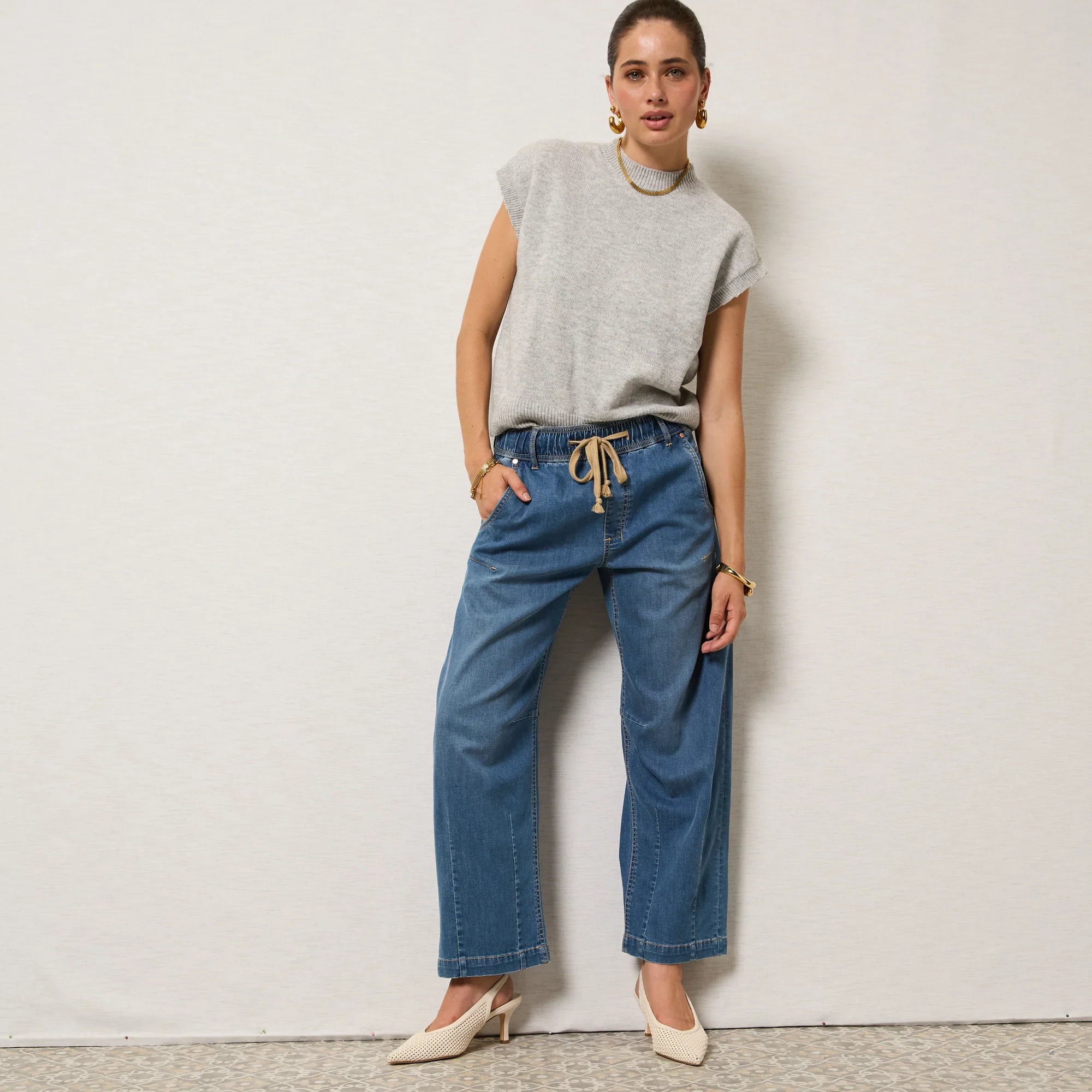 Dricoper Active Rodeo Barrel Jeans | Blue